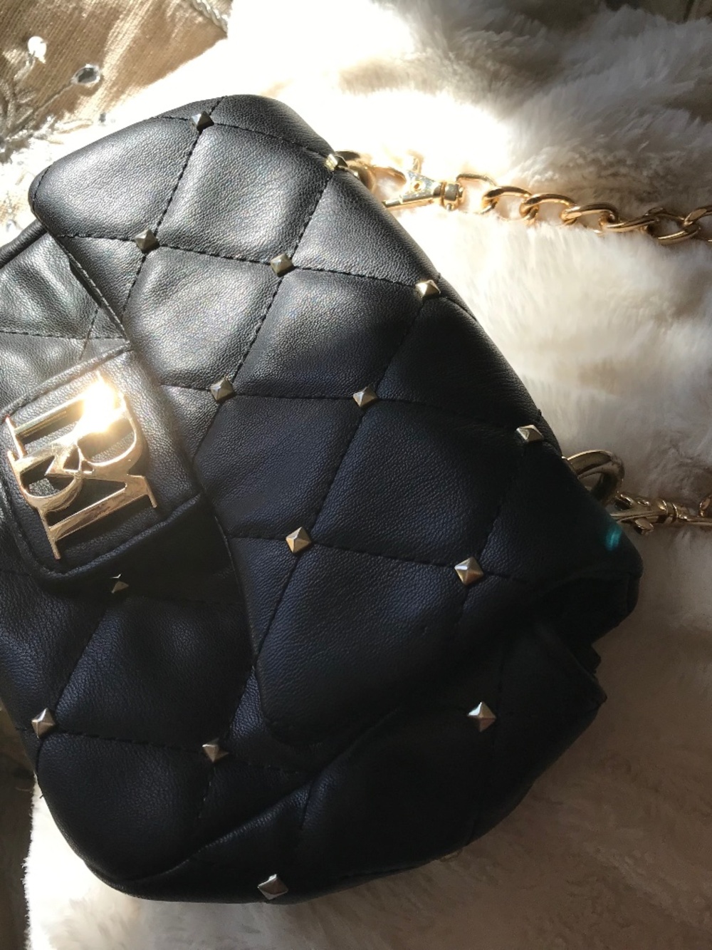 BM studded purse